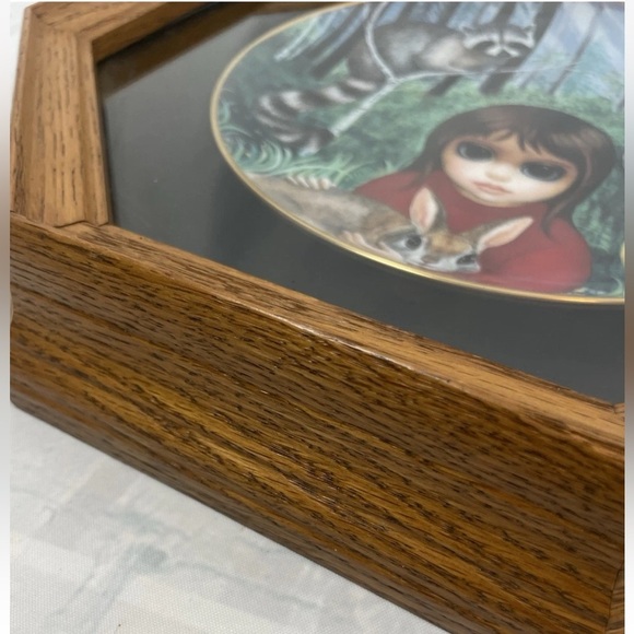 VTG. Margaret Keane Franklin Mint Plate Wendy's Wooded Wonderland Big Eye Eyes - Picture 3 of 12